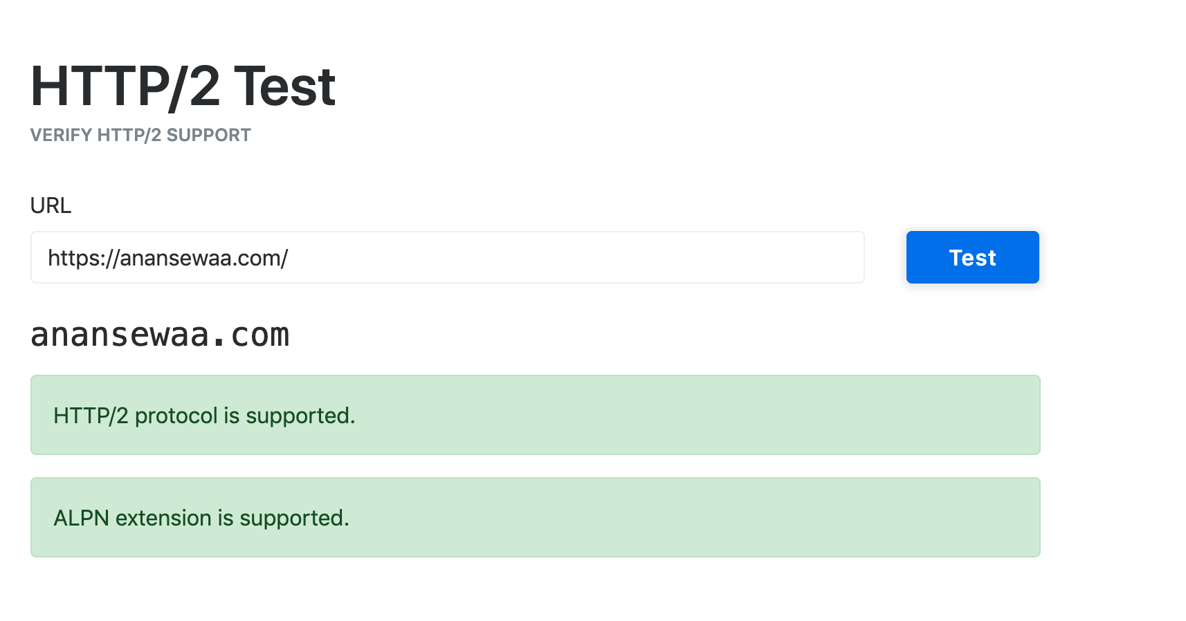 HTTP/2 Test